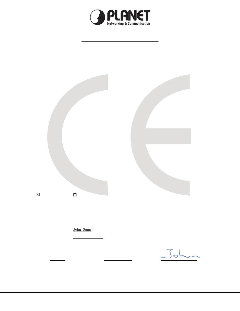 Ec declaration of conformity, Planet technology corporation | Planet Technology DVR-471 User Manual | Page 83 / 84