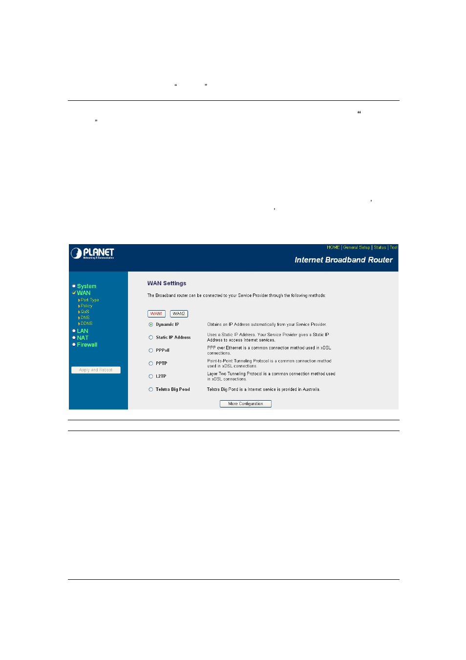 2 wan | Planet Technology XRT-104D User Manual | Page 31 / 68