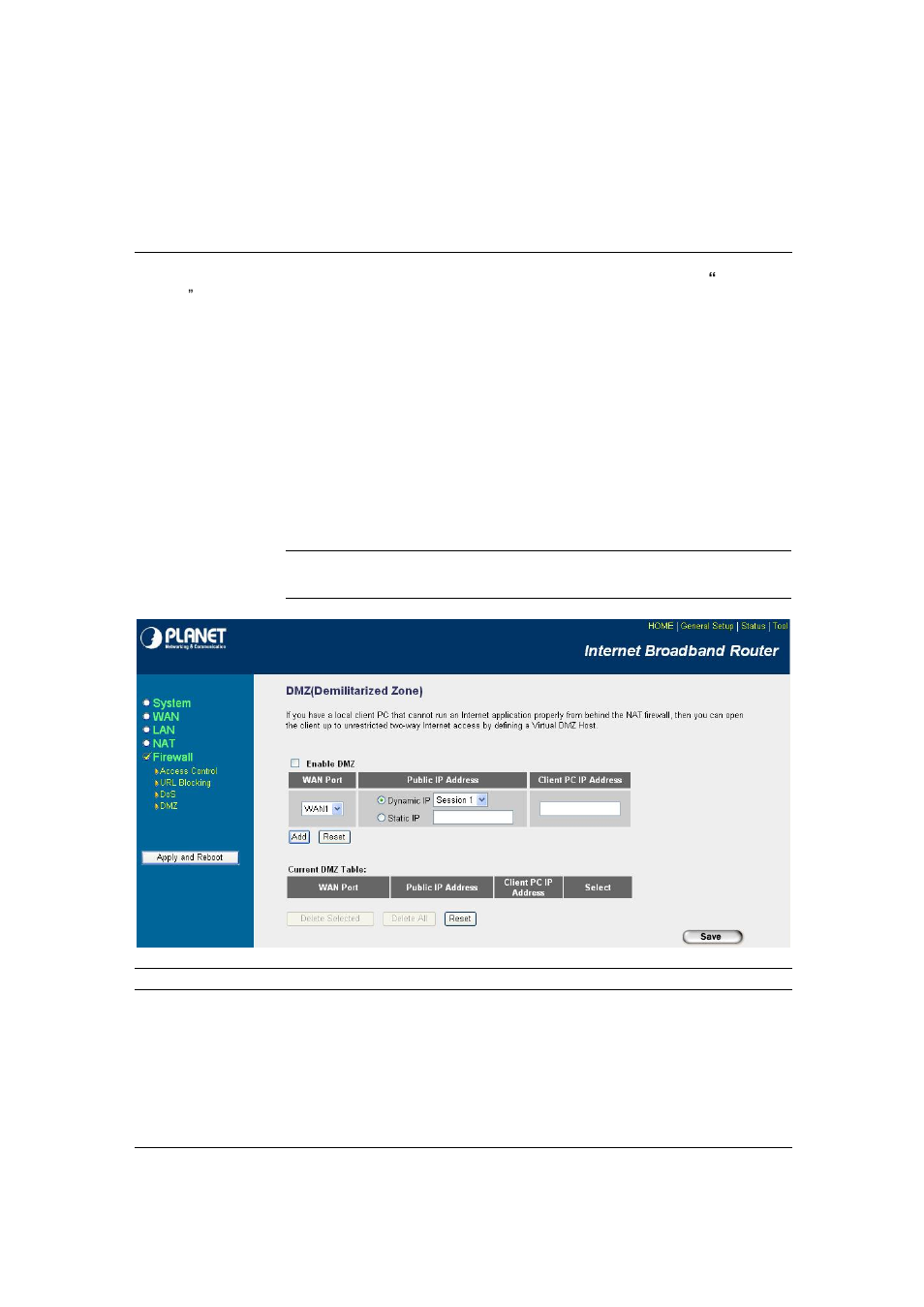 4 dmz | Planet Technology XRT-104D User Manual | Page 54 / 68