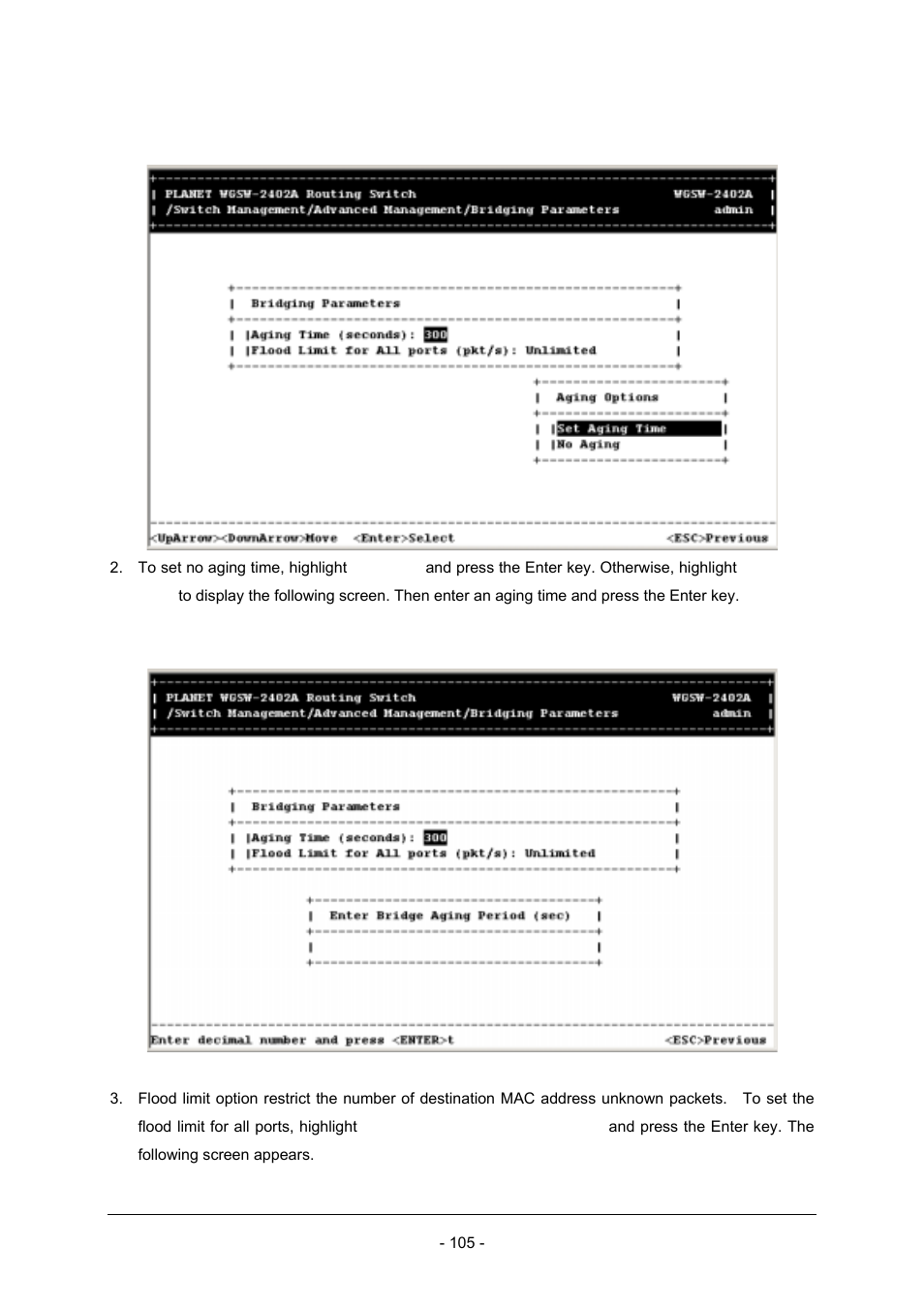 Planet Technology Planet Intelligent Gigabit Ethernet Stackable/Routing Switch WGSW-2402A User Manual | Page 113 / 285