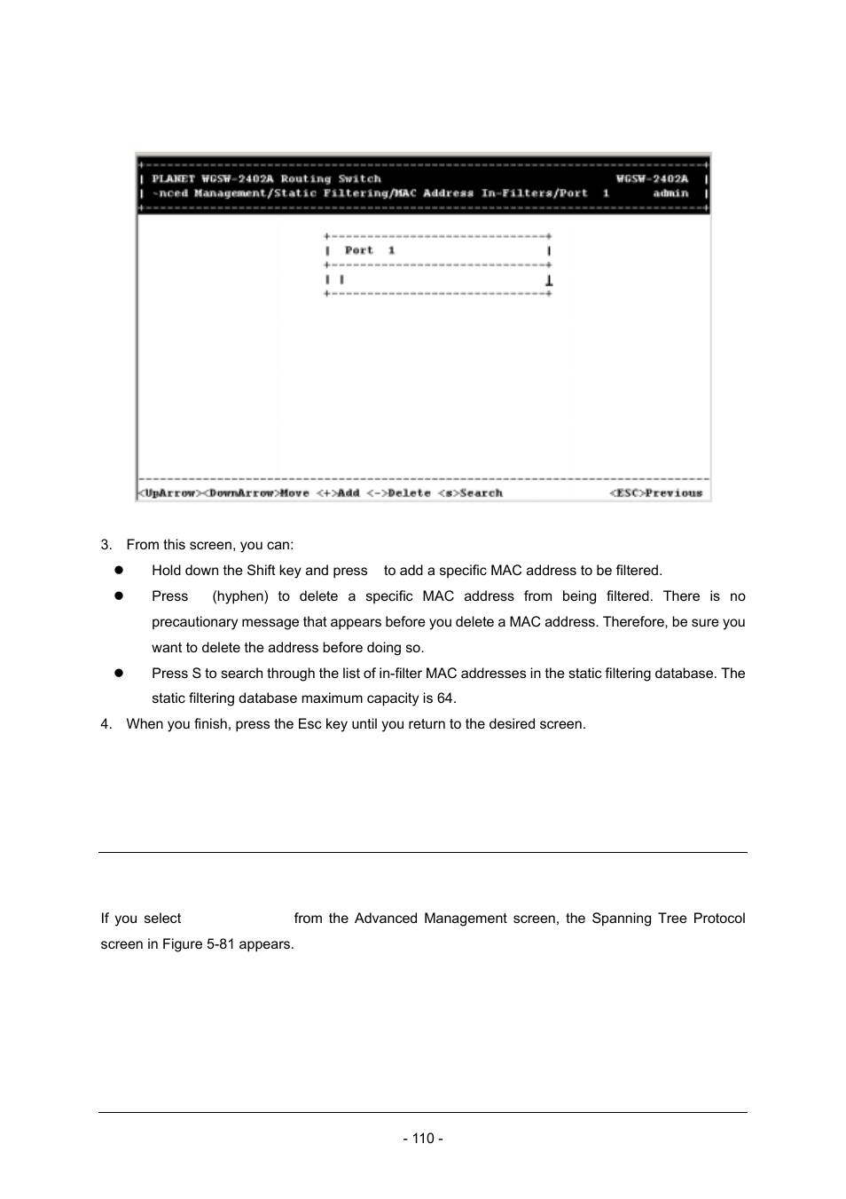 9 spanning tree functions | Planet Technology Planet Intelligent Gigabit Ethernet Stackable/Routing Switch WGSW-2402A User Manual | Page 118 / 285