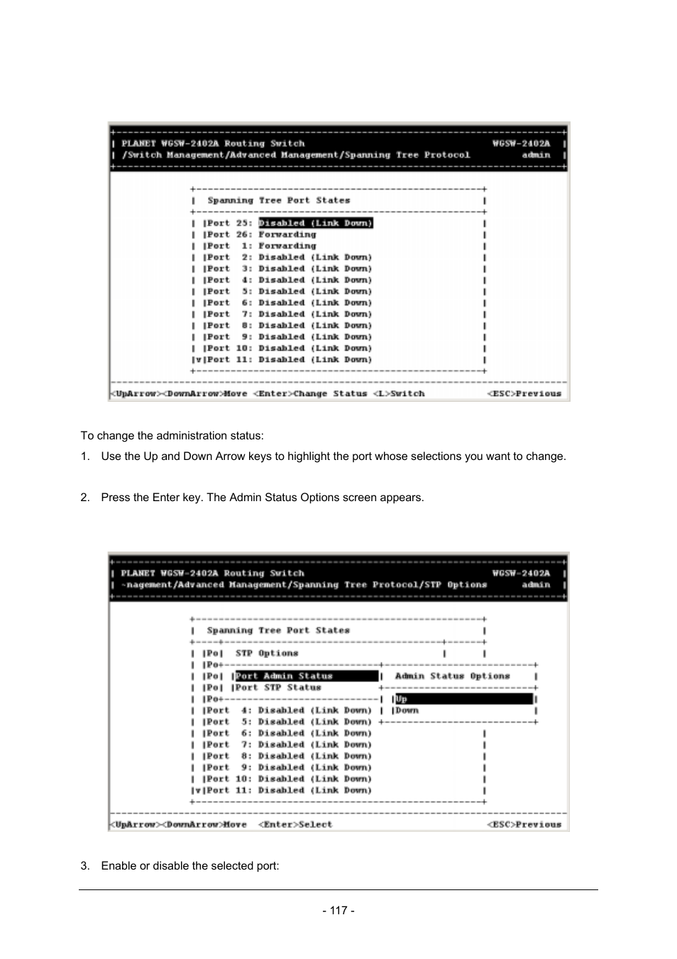 Planet Technology Planet Intelligent Gigabit Ethernet Stackable/Routing Switch WGSW-2402A User Manual | Page 125 / 285