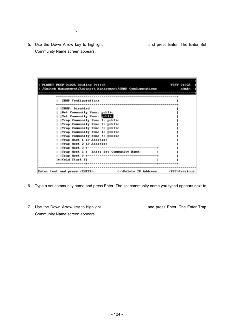 Planet Technology Planet Intelligent Gigabit Ethernet Stackable/Routing Switch WGSW-2402A User Manual | Page 132 / 285