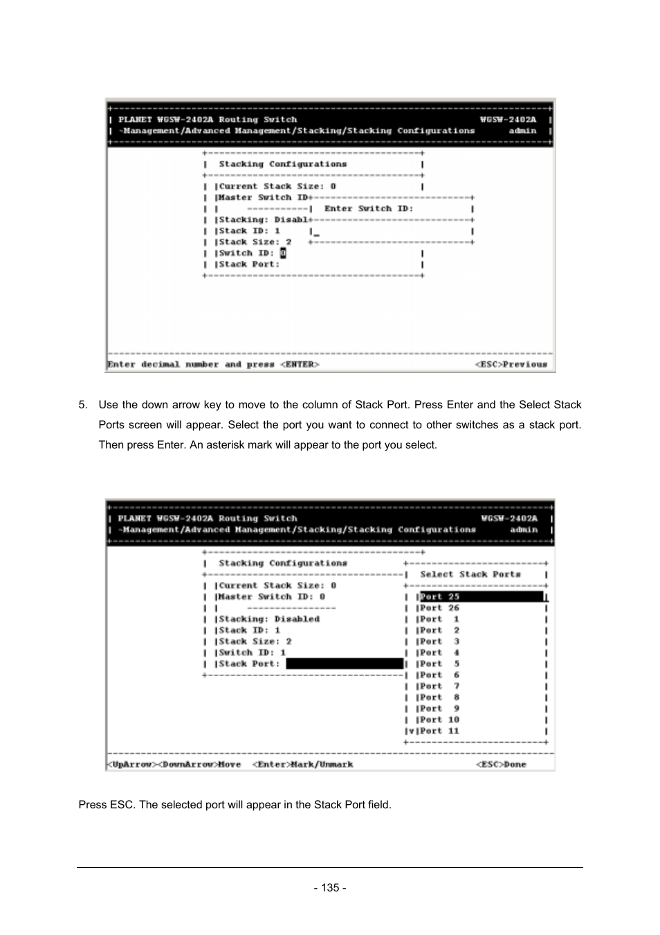 Planet Technology Planet Intelligent Gigabit Ethernet Stackable/Routing Switch WGSW-2402A User Manual | Page 143 / 285