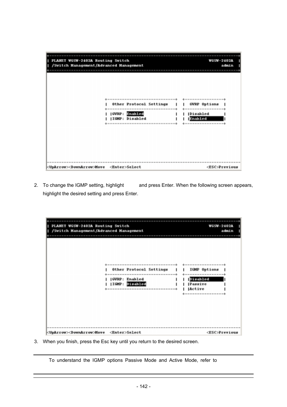 Planet Technology Planet Intelligent Gigabit Ethernet Stackable/Routing Switch WGSW-2402A User Manual | Page 150 / 285