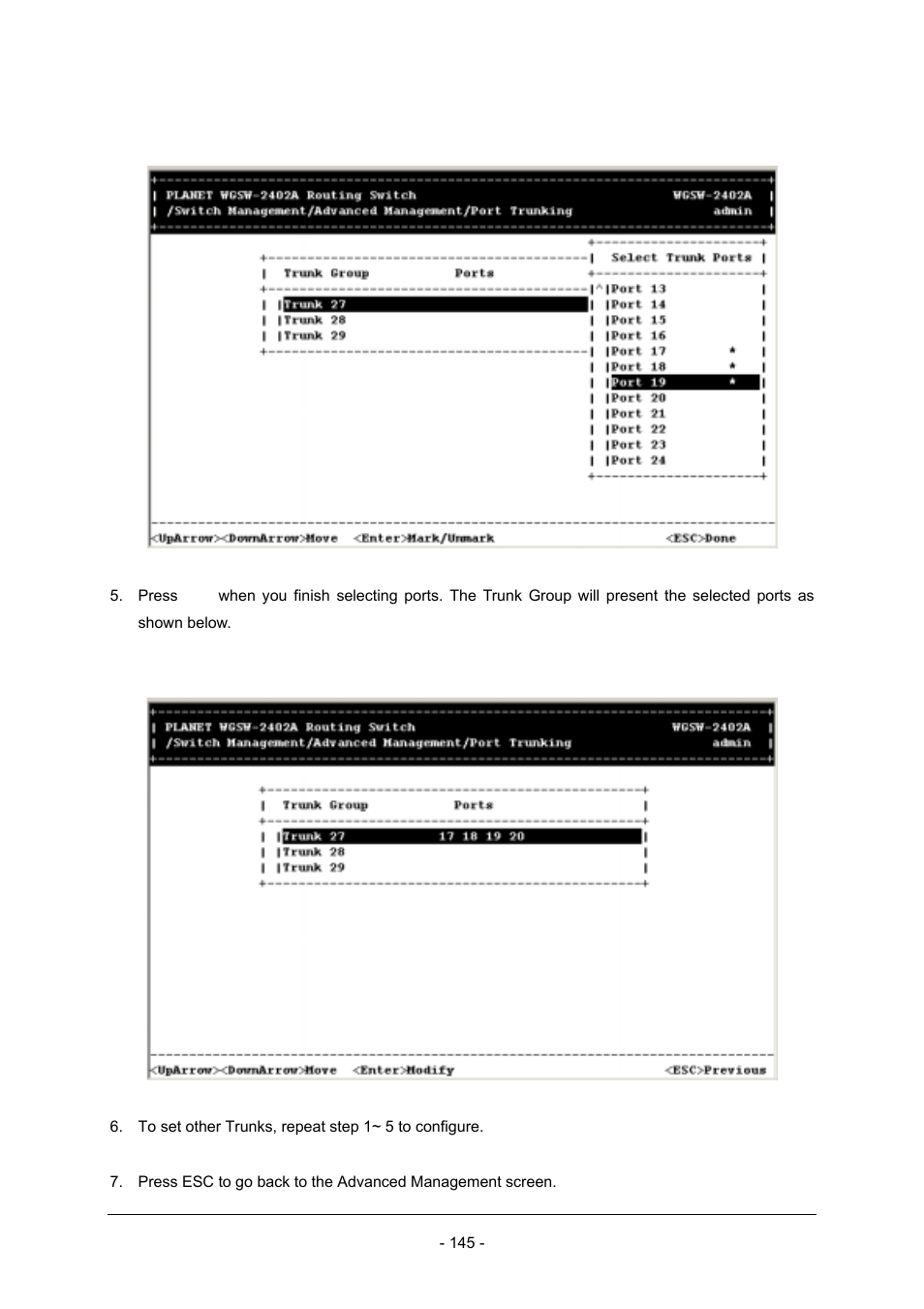 Planet Technology Planet Intelligent Gigabit Ethernet Stackable/Routing Switch WGSW-2402A User Manual | Page 153 / 285