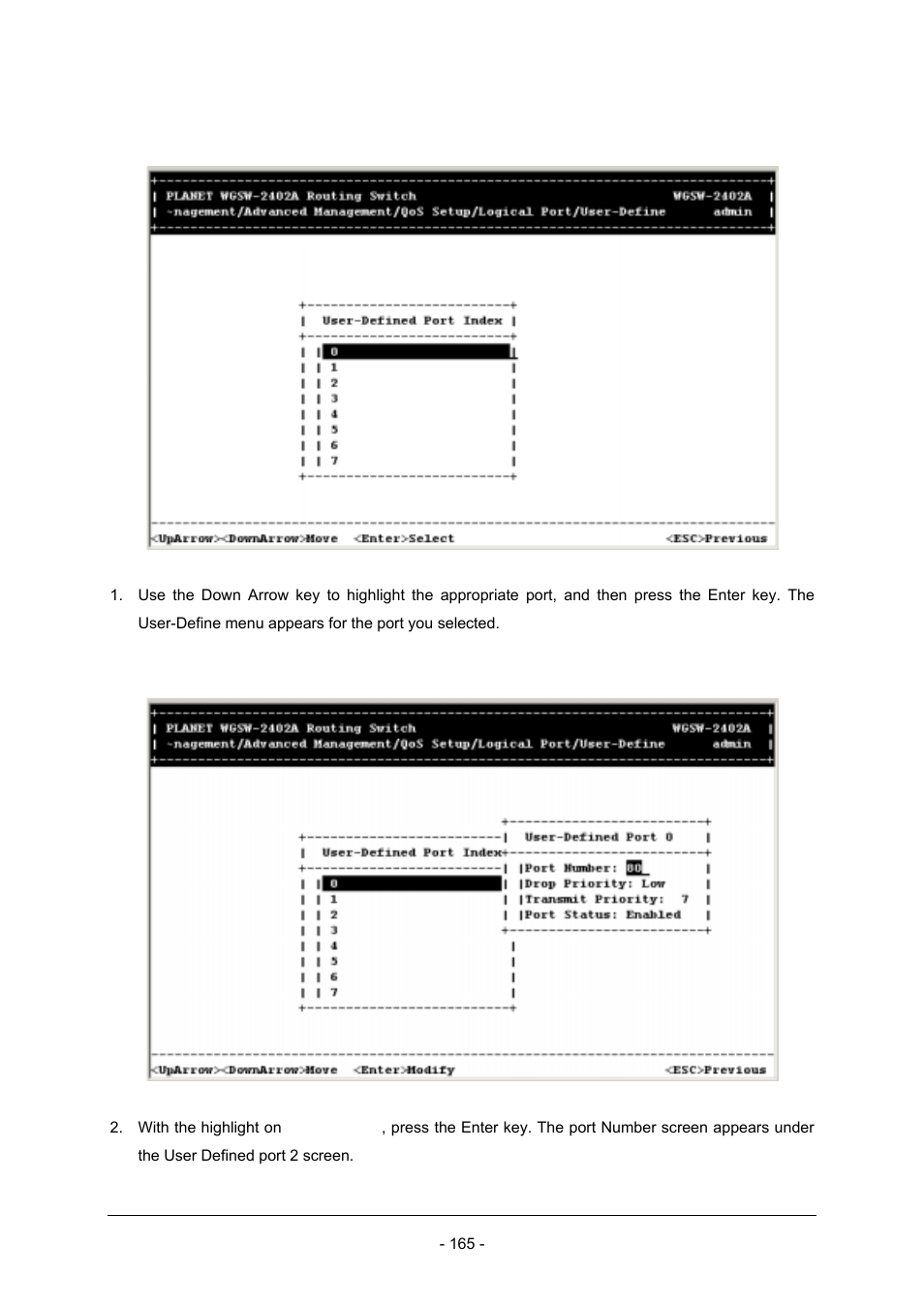 Planet Technology Planet Intelligent Gigabit Ethernet Stackable/Routing Switch WGSW-2402A User Manual | Page 173 / 285