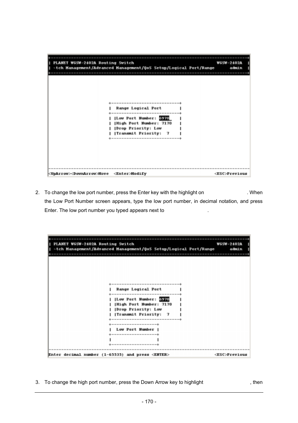 Planet Technology Planet Intelligent Gigabit Ethernet Stackable/Routing Switch WGSW-2402A User Manual | Page 178 / 285