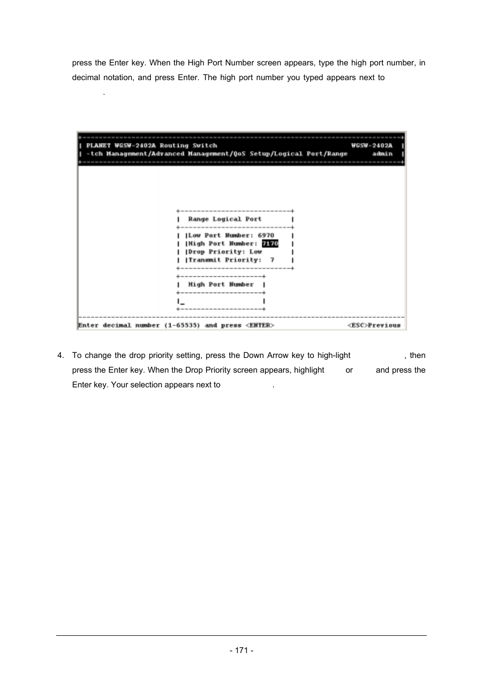 Planet Technology Planet Intelligent Gigabit Ethernet Stackable/Routing Switch WGSW-2402A User Manual | Page 179 / 285