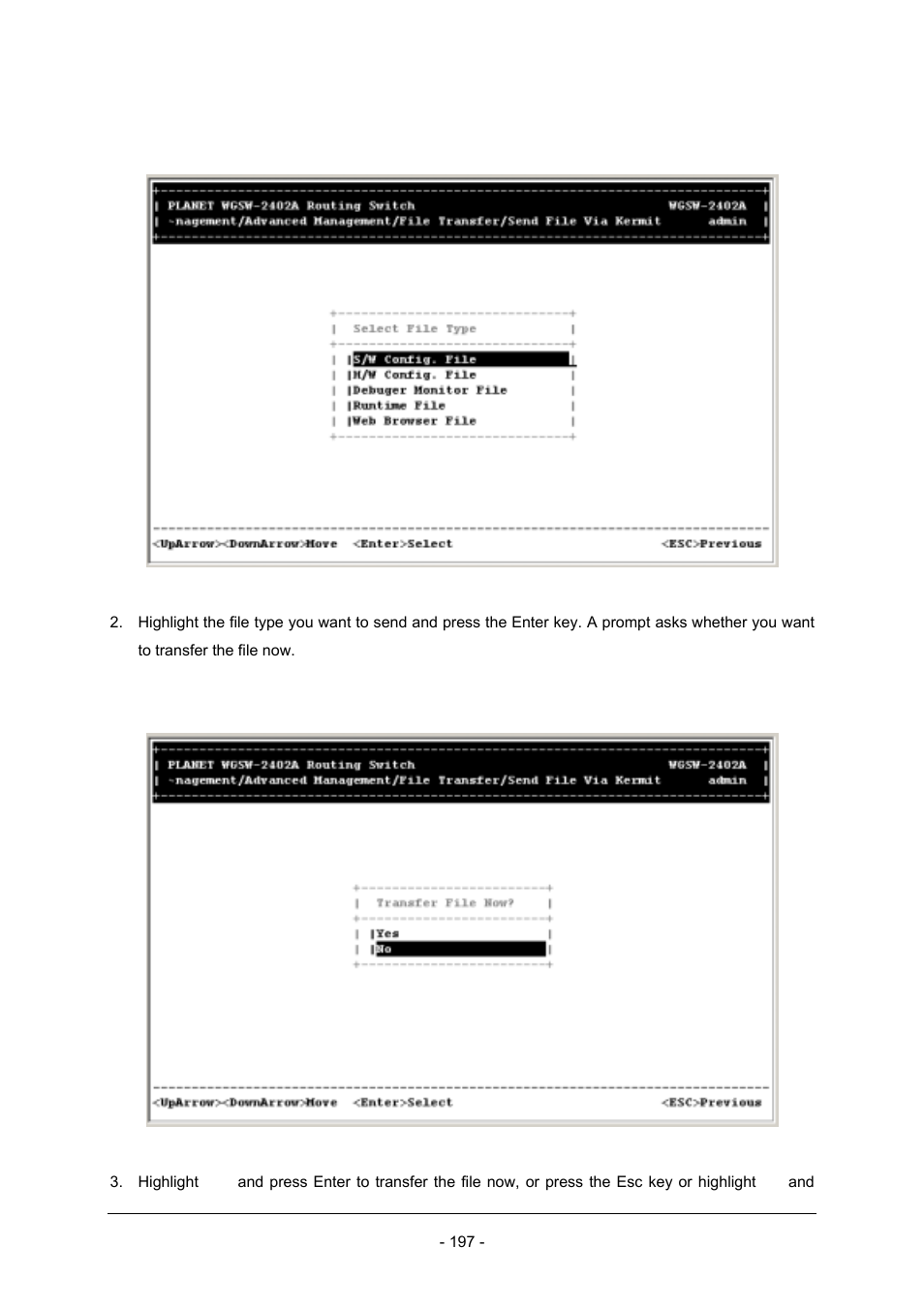 Planet Technology Planet Intelligent Gigabit Ethernet Stackable/Routing Switch WGSW-2402A User Manual | Page 205 / 285