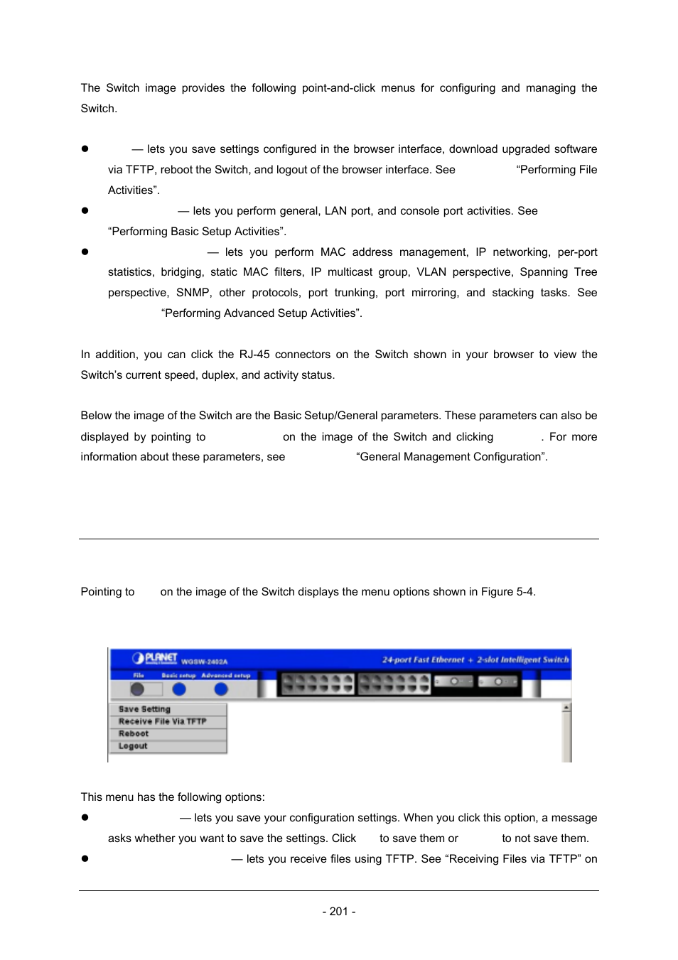 3 performing file activities | Planet Technology Planet Intelligent Gigabit Ethernet Stackable/Routing Switch WGSW-2402A User Manual | Page 209 / 285