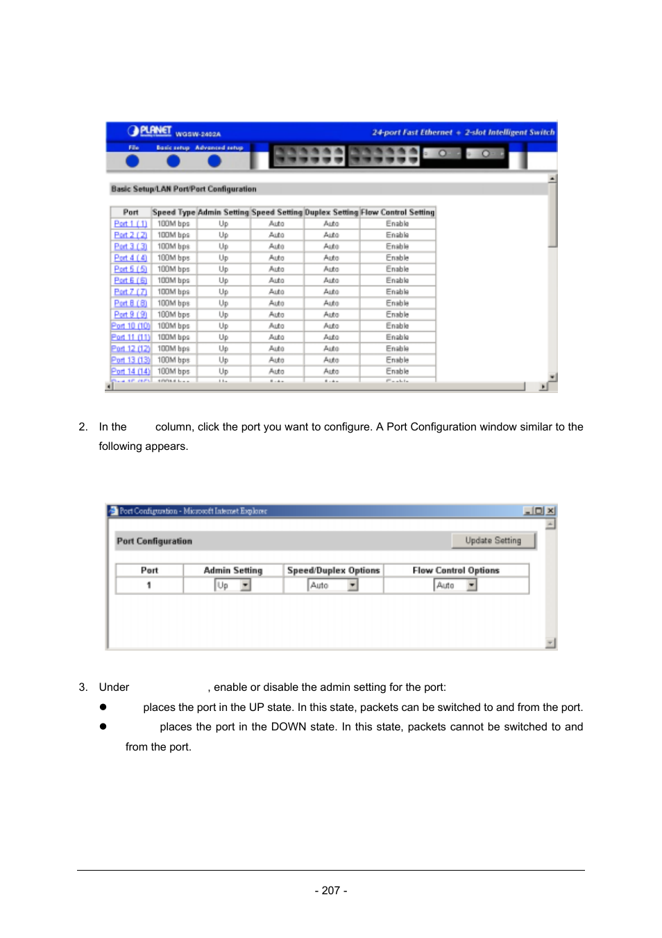 Planet Technology Planet Intelligent Gigabit Ethernet Stackable/Routing Switch WGSW-2402A User Manual | Page 215 / 285