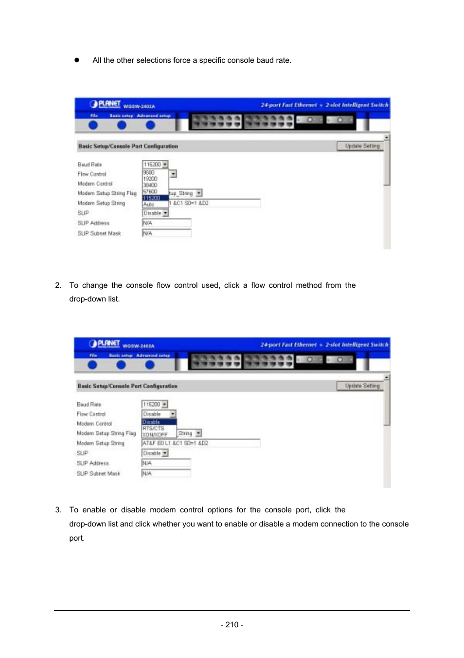 Planet Technology Planet Intelligent Gigabit Ethernet Stackable/Routing Switch WGSW-2402A User Manual | Page 218 / 285