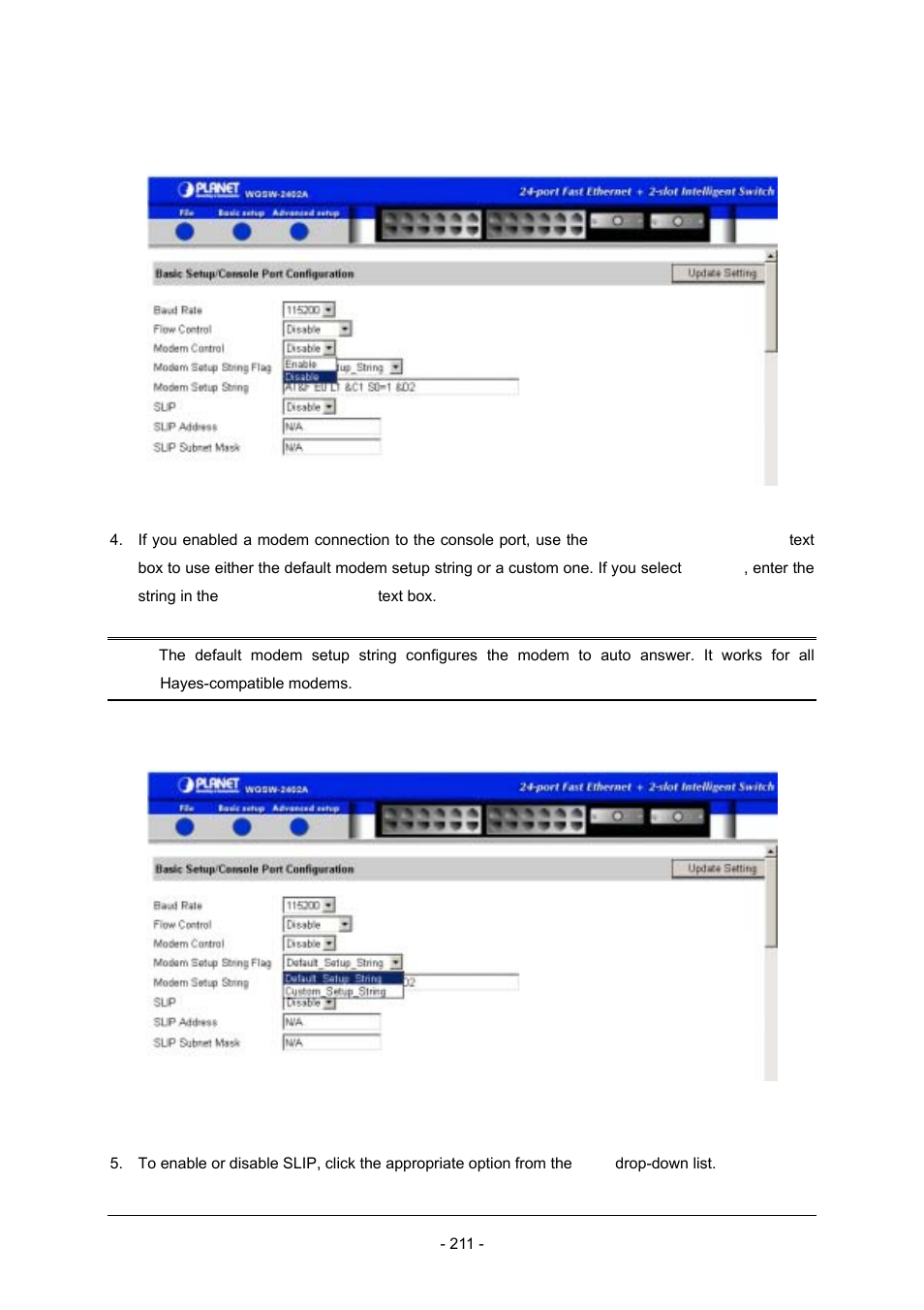 Planet Technology Planet Intelligent Gigabit Ethernet Stackable/Routing Switch WGSW-2402A User Manual | Page 219 / 285