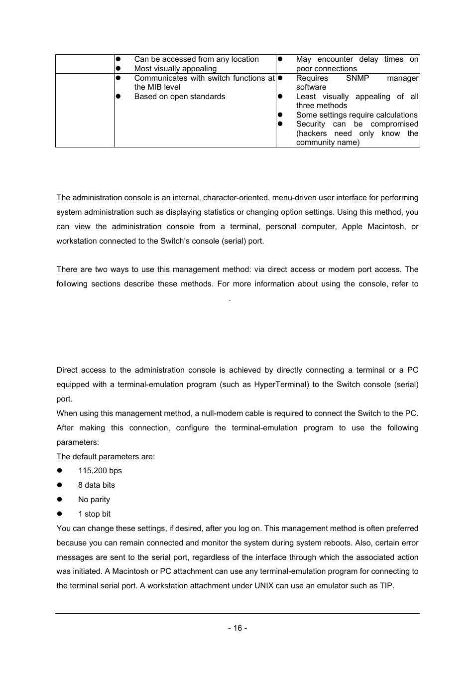 1 administration console, 2 direct access | Planet Technology Planet Intelligent Gigabit Ethernet Stackable/Routing Switch WGSW-2402A User Manual | Page 24 / 285