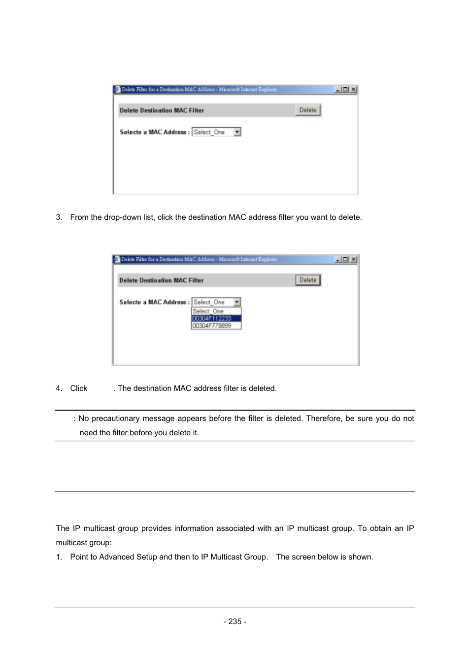 6 ip multicast group | Planet Technology Planet Intelligent Gigabit Ethernet Stackable/Routing Switch WGSW-2402A User Manual | Page 243 / 285