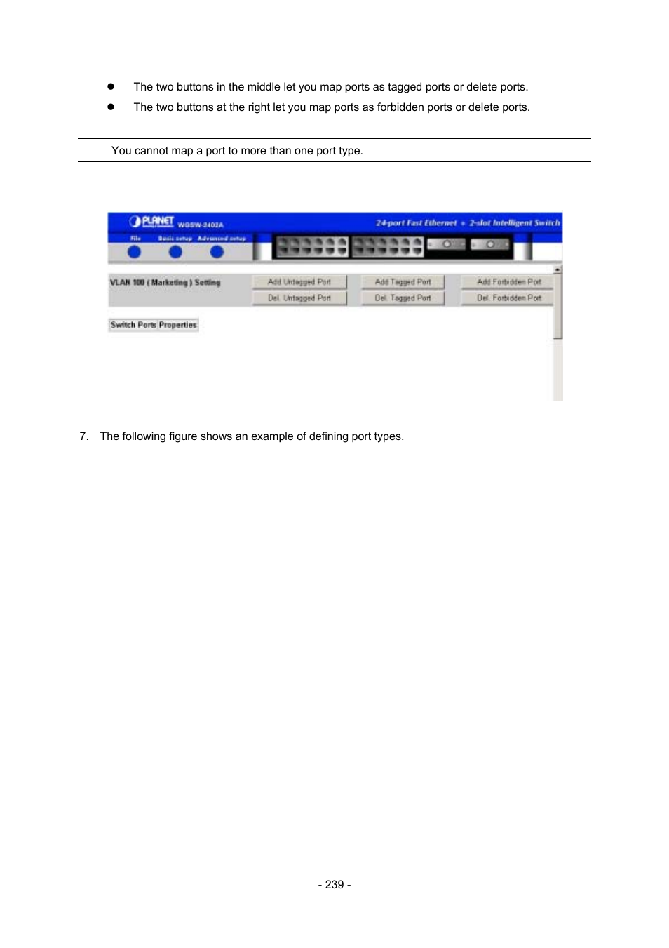 Planet Technology Planet Intelligent Gigabit Ethernet Stackable/Routing Switch WGSW-2402A User Manual | Page 247 / 285