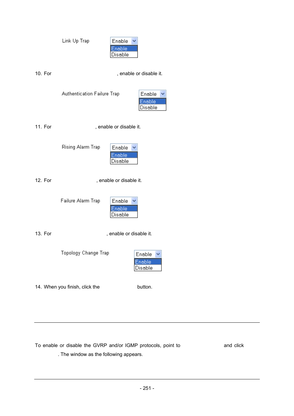 10 configuring gvrp and igmp | Planet Technology Planet Intelligent Gigabit Ethernet Stackable/Routing Switch WGSW-2402A User Manual | Page 259 / 285