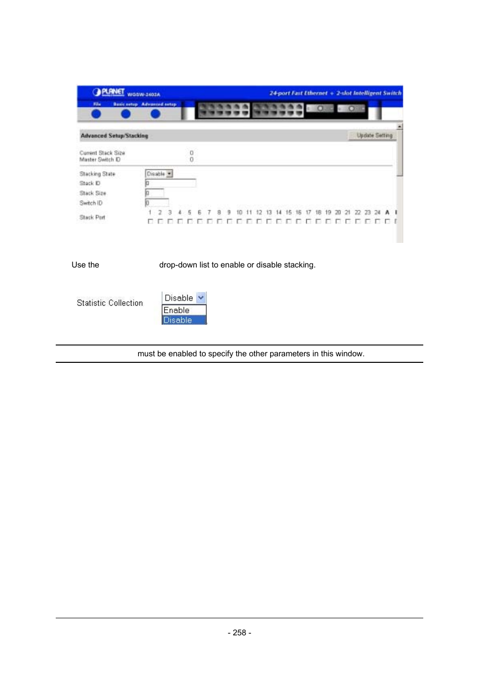 Planet Technology Planet Intelligent Gigabit Ethernet Stackable/Routing Switch WGSW-2402A User Manual | Page 266 / 285