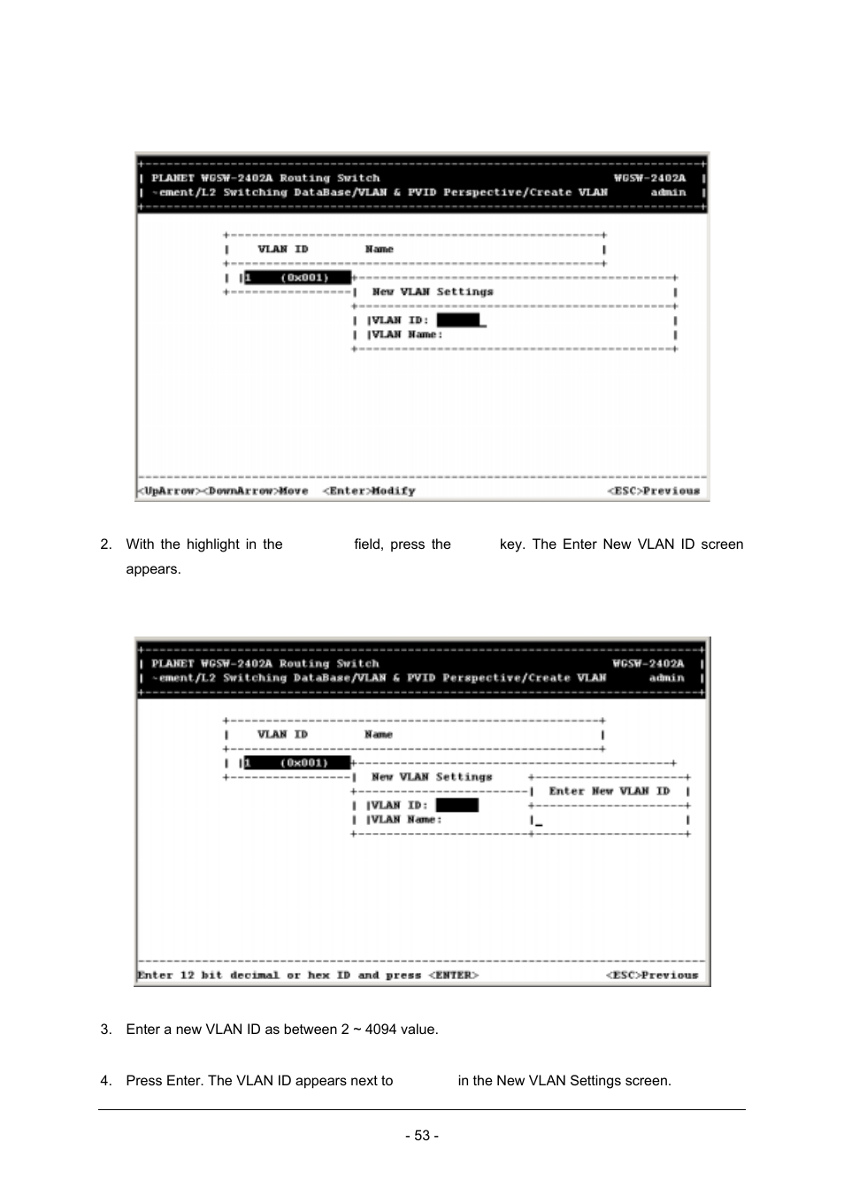 Planet Technology Planet Intelligent Gigabit Ethernet Stackable/Routing Switch WGSW-2402A User Manual | Page 61 / 285