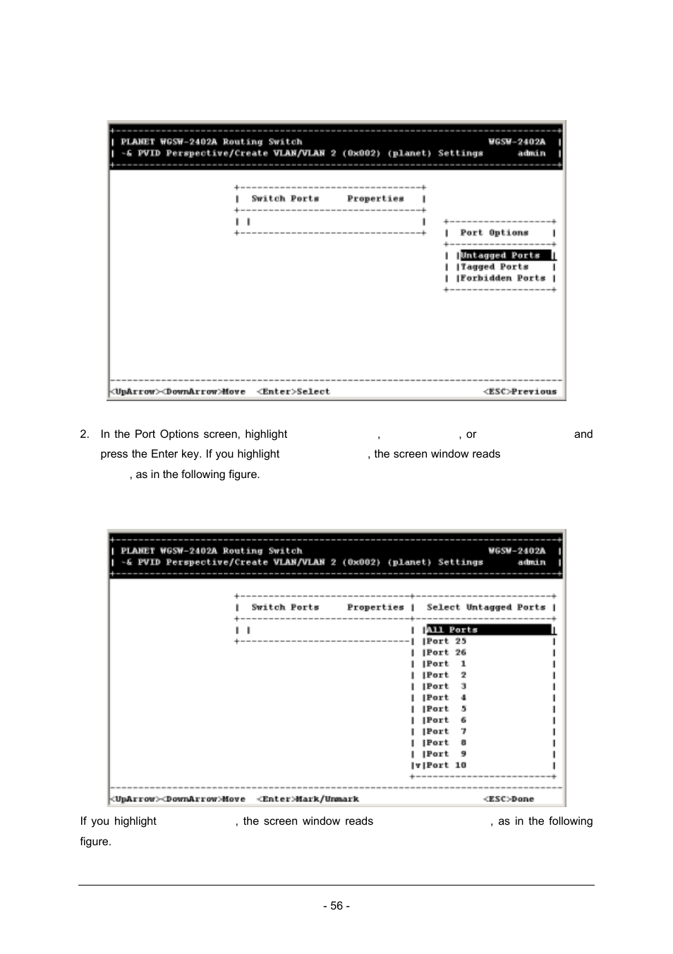 Planet Technology Planet Intelligent Gigabit Ethernet Stackable/Routing Switch WGSW-2402A User Manual | Page 64 / 285