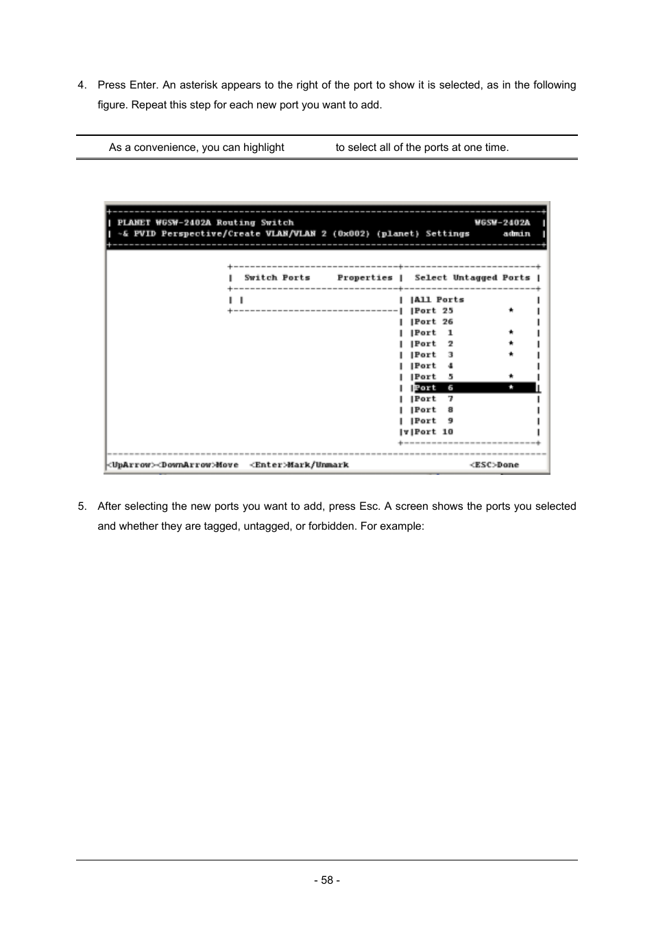 Planet Technology Planet Intelligent Gigabit Ethernet Stackable/Routing Switch WGSW-2402A User Manual | Page 66 / 285