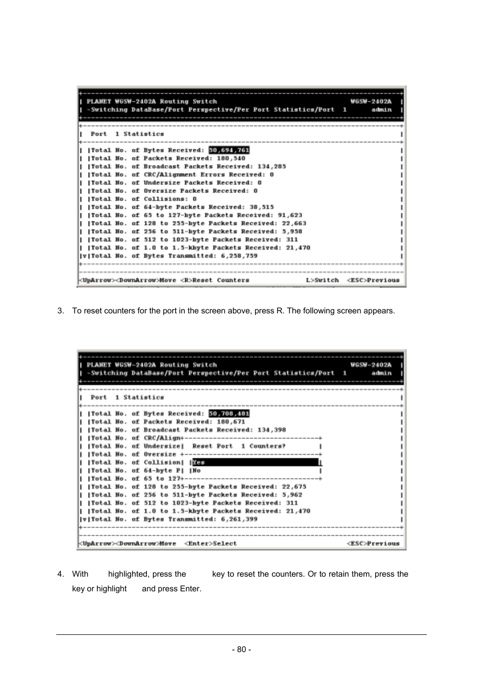 Planet Technology Planet Intelligent Gigabit Ethernet Stackable/Routing Switch WGSW-2402A User Manual | Page 88 / 285