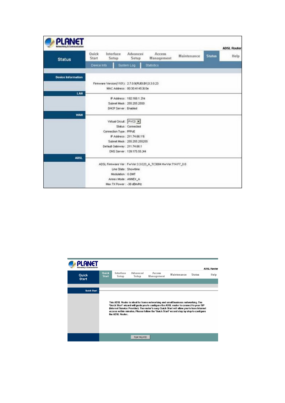 1 quick setup guide | Planet Technology ADSL 2/2+ Router ADE-3410 User Manual | Page 26 / 55