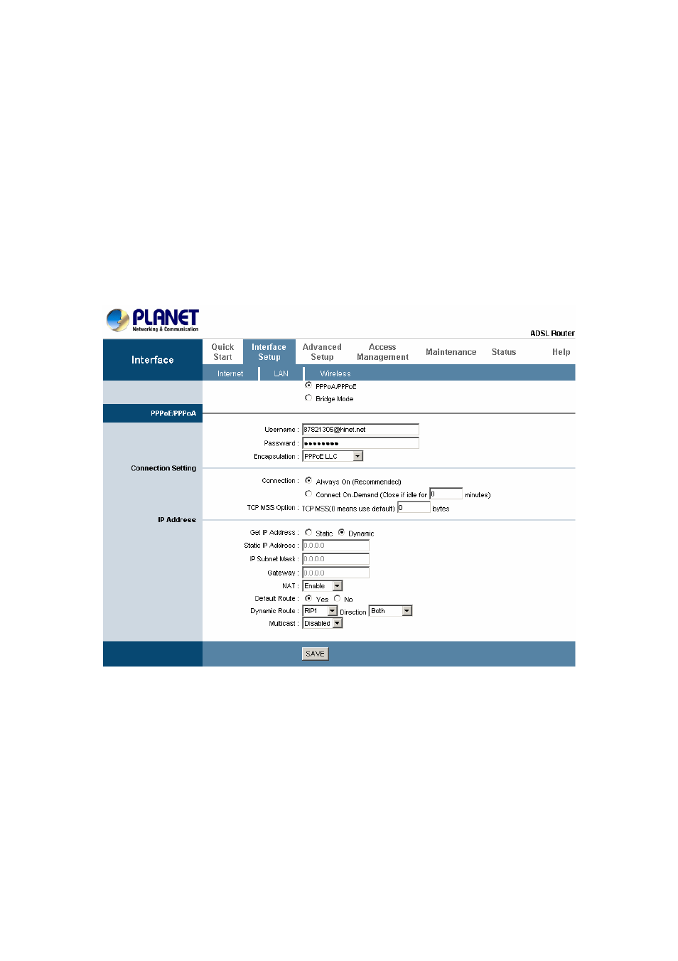 2 dymanic routing, 3 routing table | Planet Technology ADSL 2/2+ Router ADE-3410 User Manual | Page 44 / 55