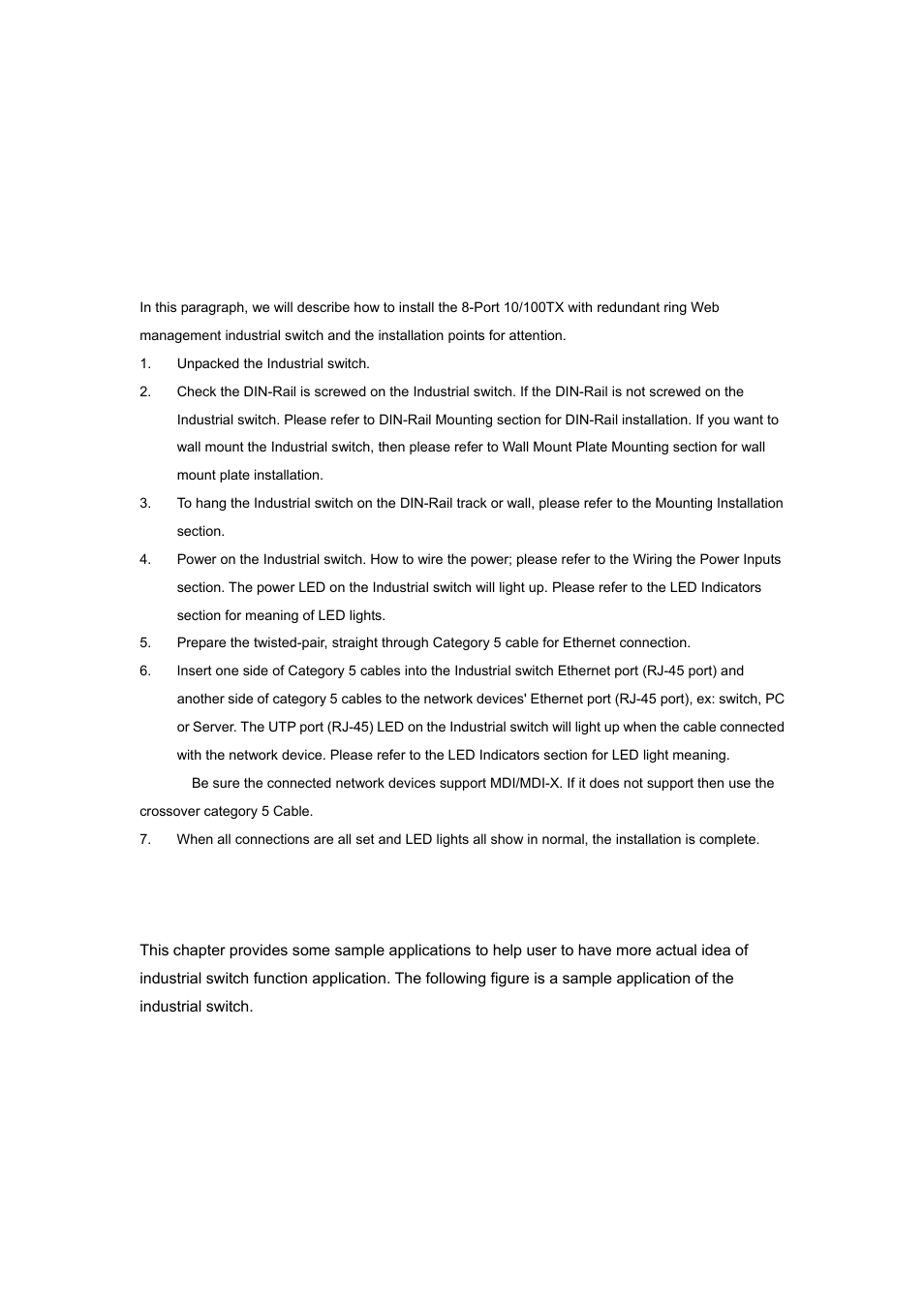 Network installation, 1 hardware installation, 2 network application | Planet Technology ISW-800M User Manual | Page 17 / 57