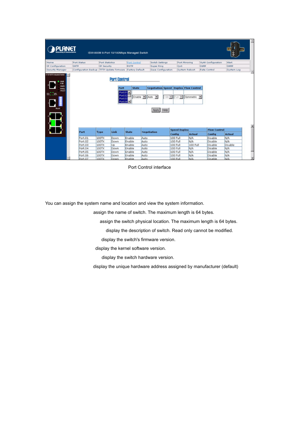 8 switch settings | Planet Technology ISW-800M User Manual | Page 25 / 57