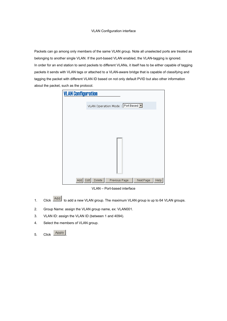 1 port-based vlan | Planet Technology ISW-800M User Manual | Page 28 / 57