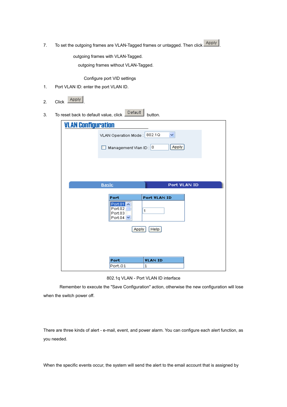 11 alert, 1 e-mail alert configuration | Planet Technology ISW-800M User Manual | Page 32 / 57