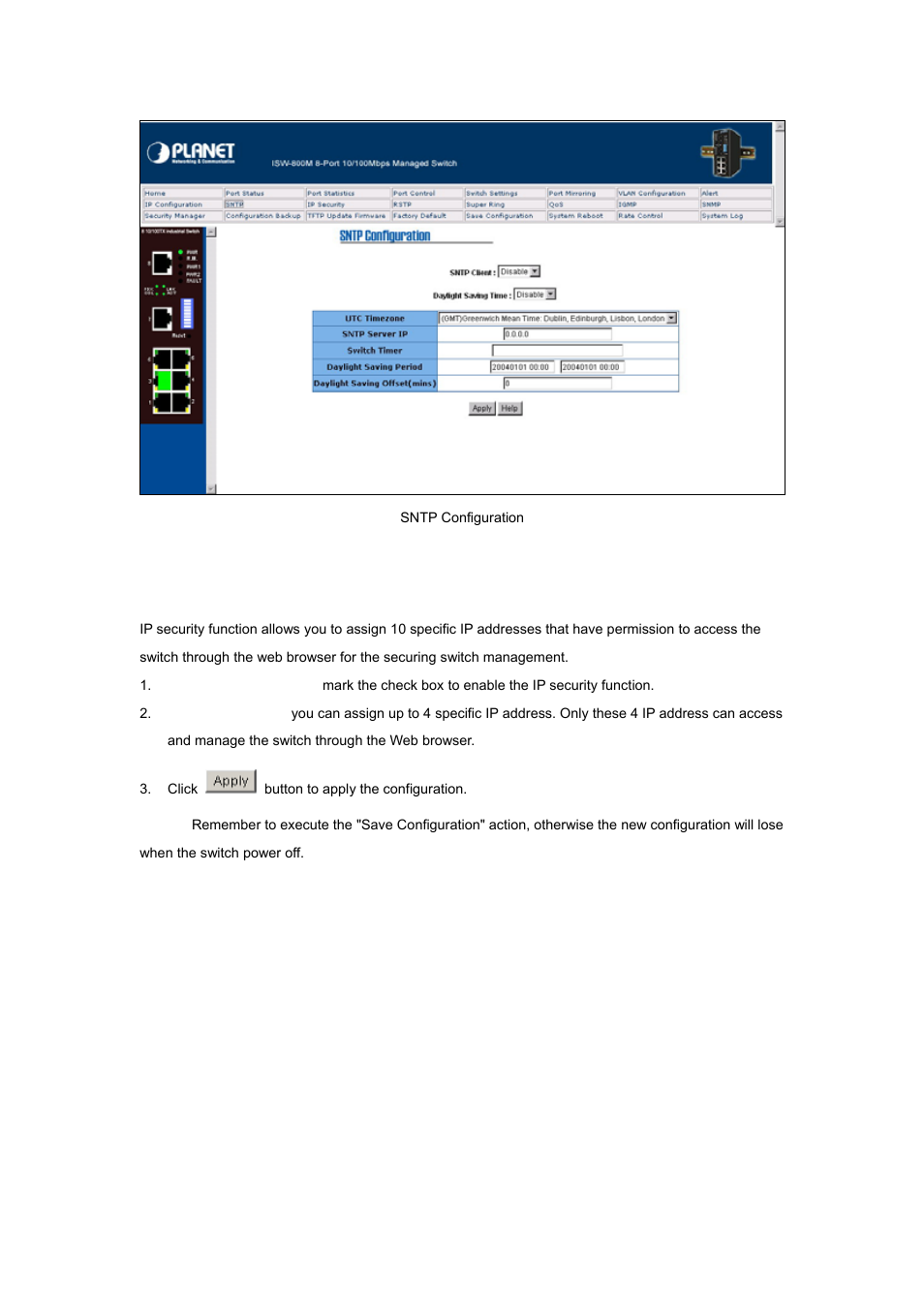 14 ip security | Planet Technology ISW-800M User Manual | Page 38 / 57