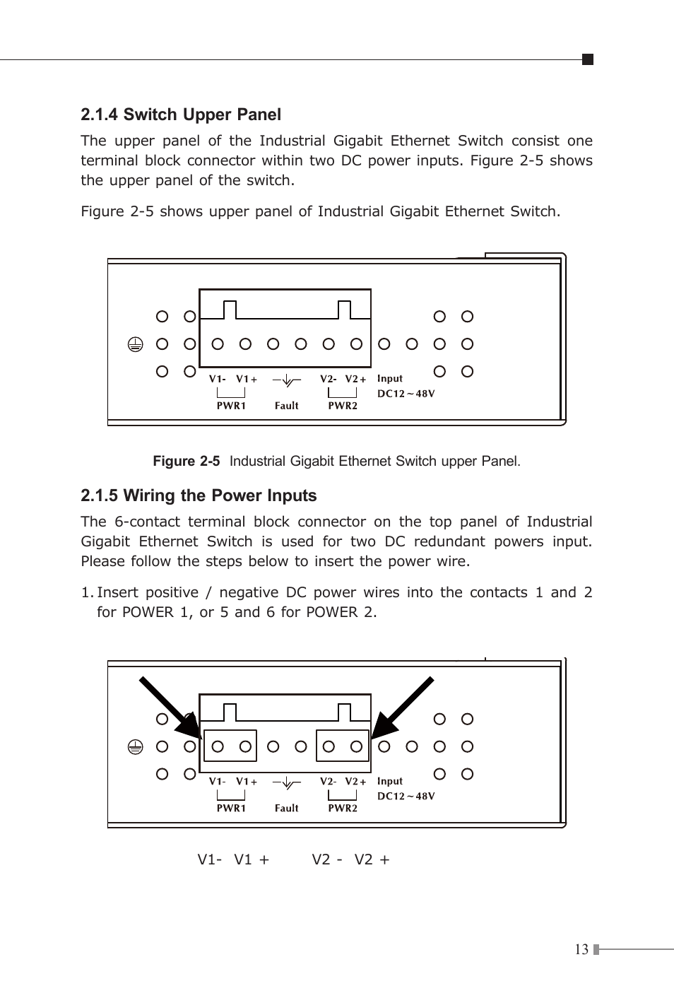 Planet Technology Industrial Gigabit Ethernet Switch IGS-501 User Manual | Page 13 / 24