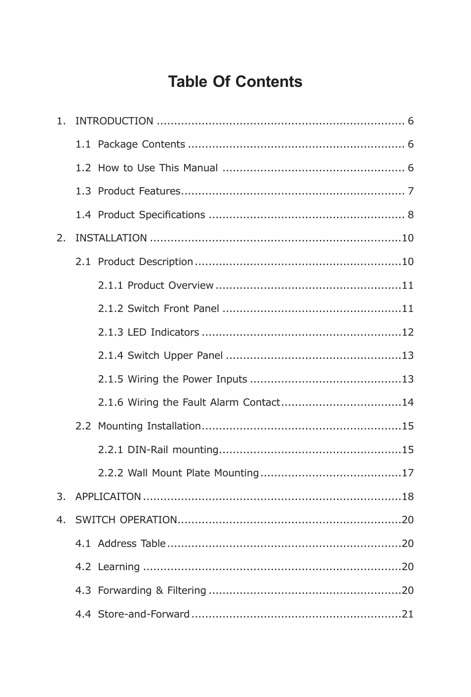 Planet Technology Industrial Gigabit Ethernet Switch IGS-501 User Manual | Page 4 / 24