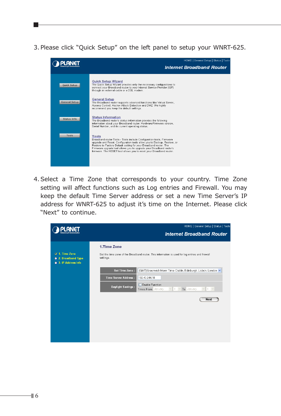 Planet Technology WNRT-625 User Manual | Page 6 / 8