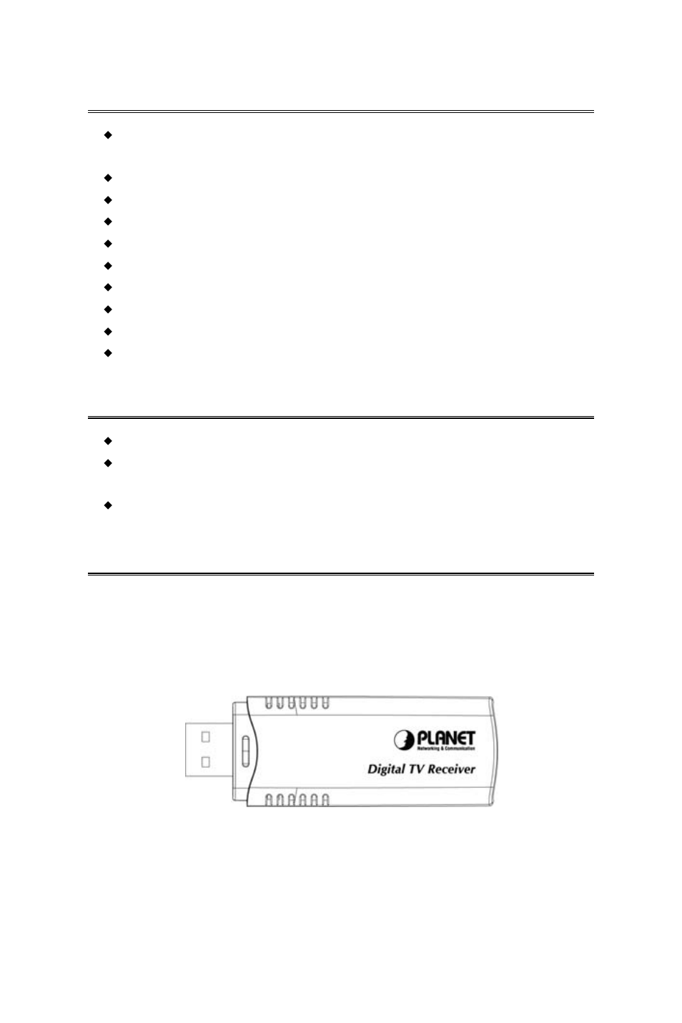 1 system requirements, 2 package contents, 3 before startup | 1 physical specification | Planet Technology DTR-100DB User Manual | Page 3 / 10