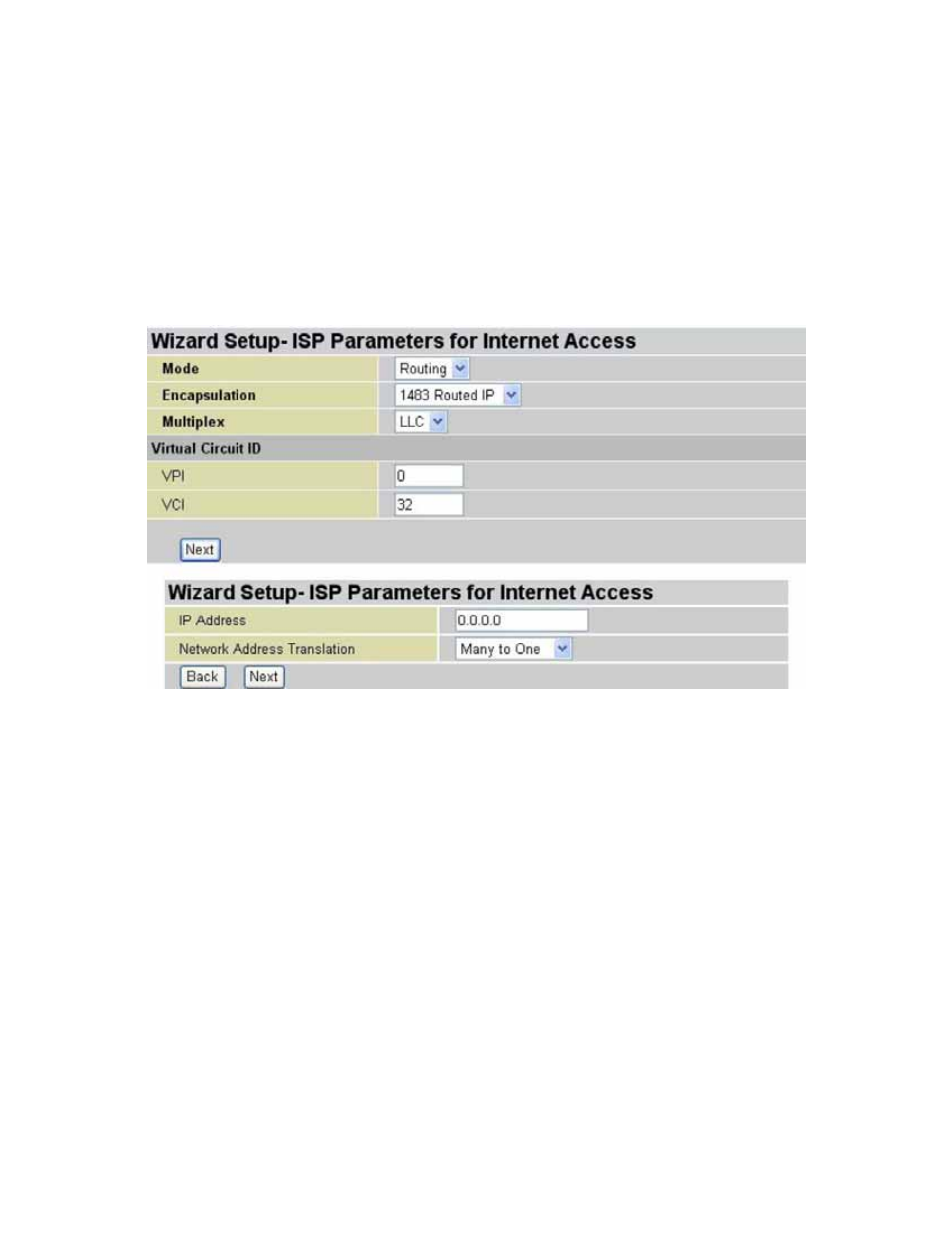 3 1483 routed ip, 4 1483 bridged ip | Planet Technology ADE-3400 User Manual | Page 27 / 66