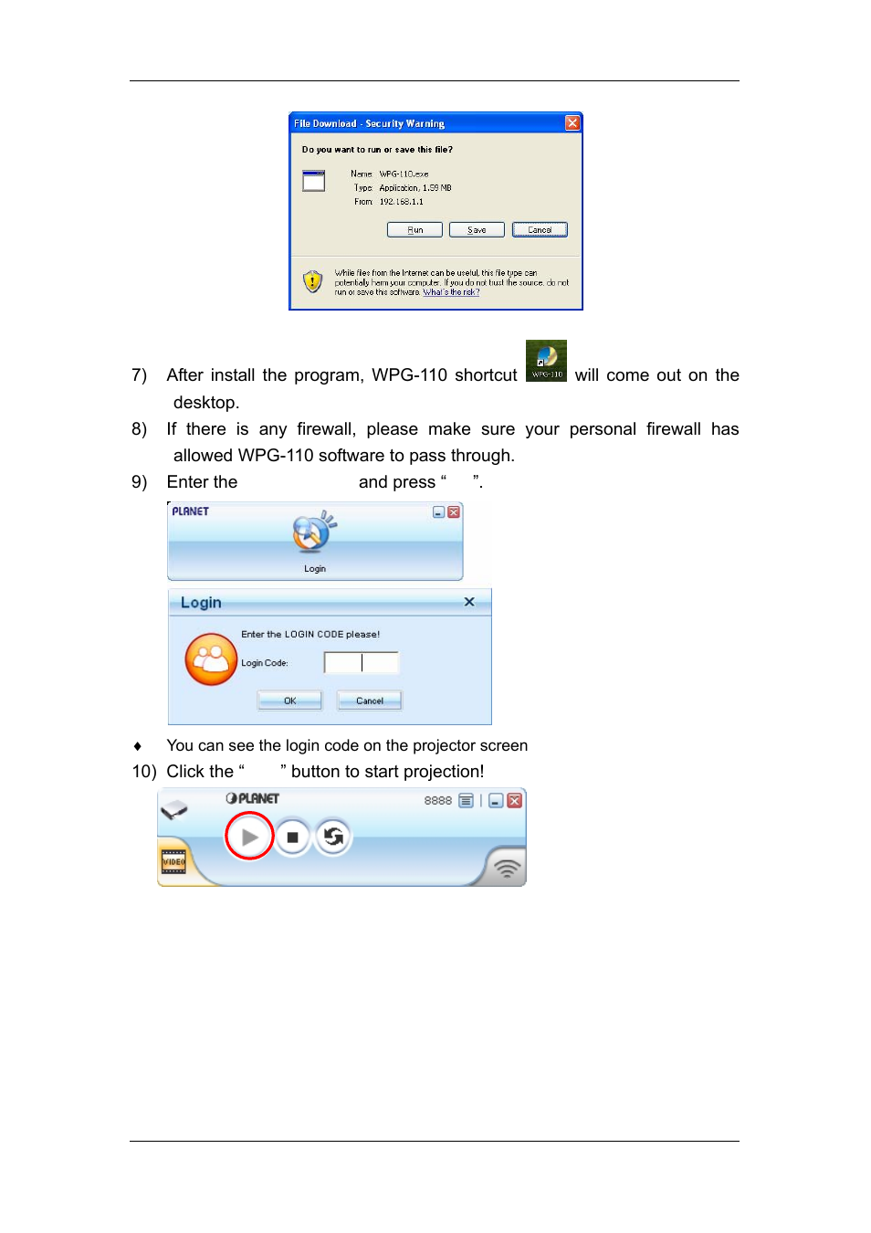 Planet Technology WPG-110 User Manual | Page 10 / 36