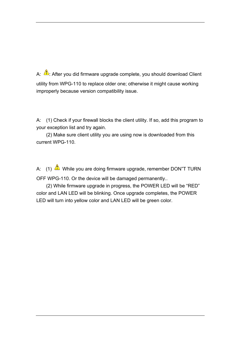 Troubleshooting | Planet Technology WPG-110 User Manual | Page 36 / 36