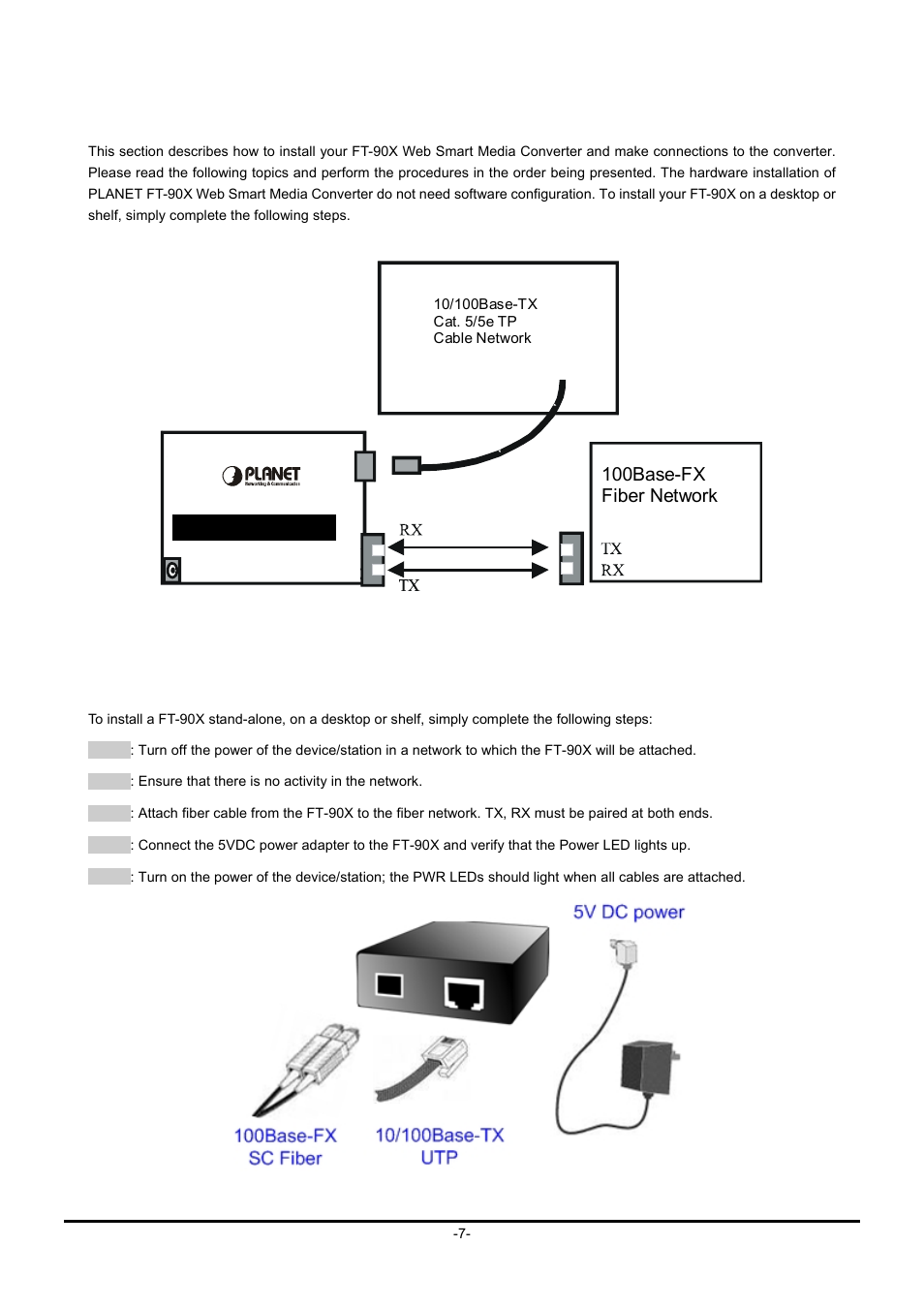 2 install the converter | Planet Technology FT-90X FT-906A20 User Manual | Page 10 / 40