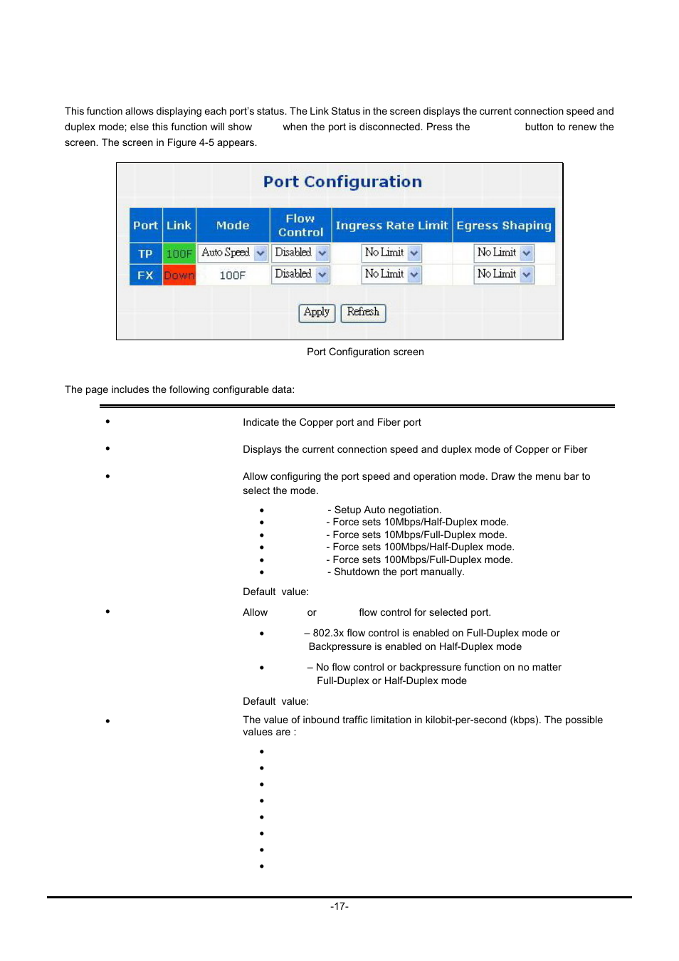 3 port configuration | Planet Technology FT-90X FT-906A20 User Manual | Page 20 / 40