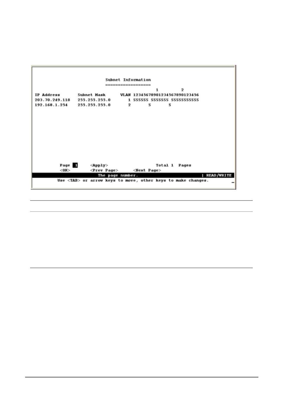 1 displaying subnet information | Planet Technology WGS3-404 User Manual | Page 119 / 267