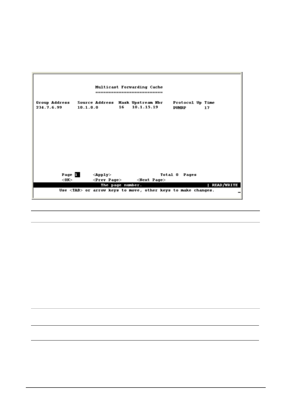 2 displaying the multicast forwarding cache | Planet Technology WGS3-404 User Manual | Page 127 / 267