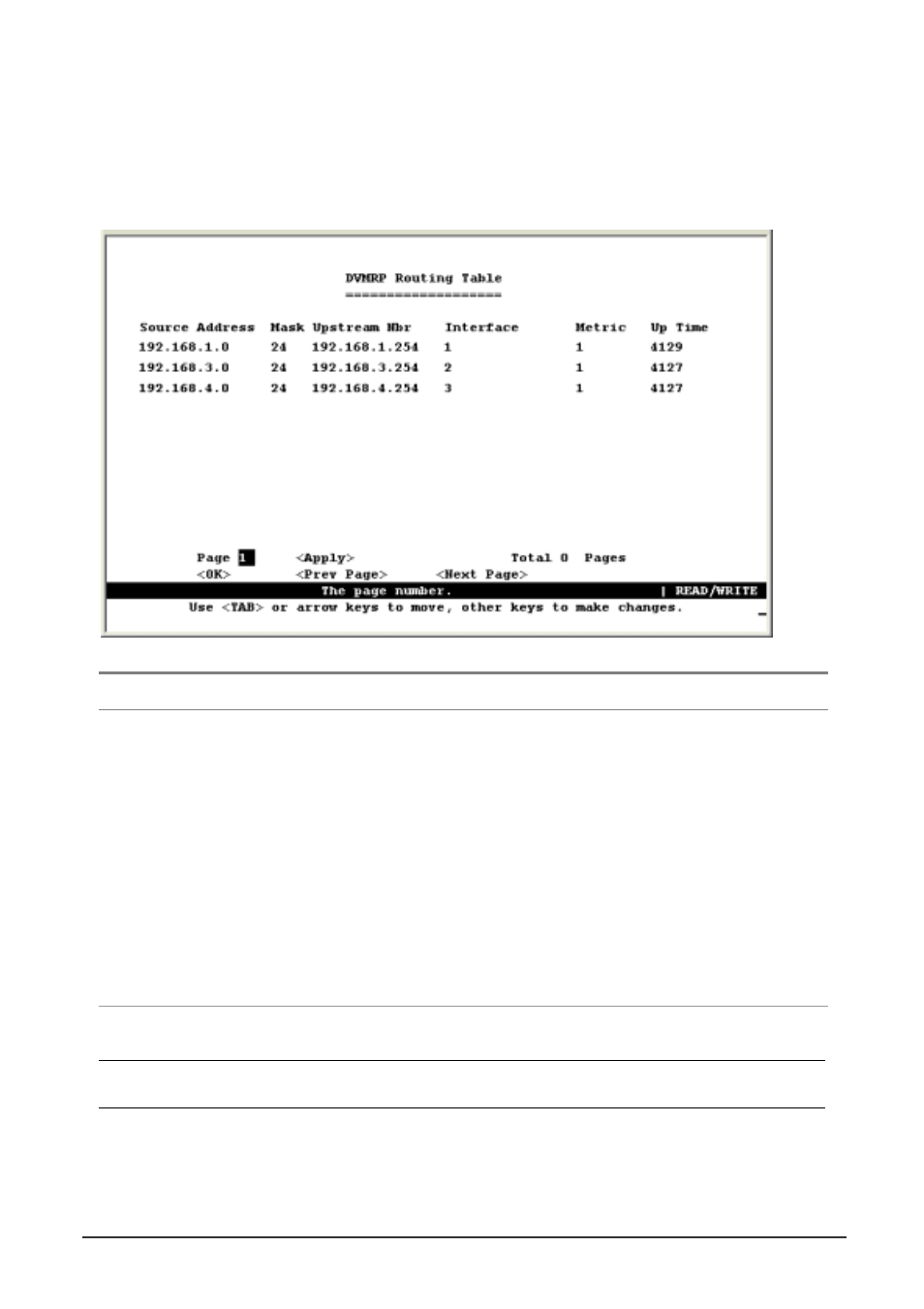 3 displaying the dvmrp routing table | Planet Technology WGS3-404 User Manual | Page 128 / 267