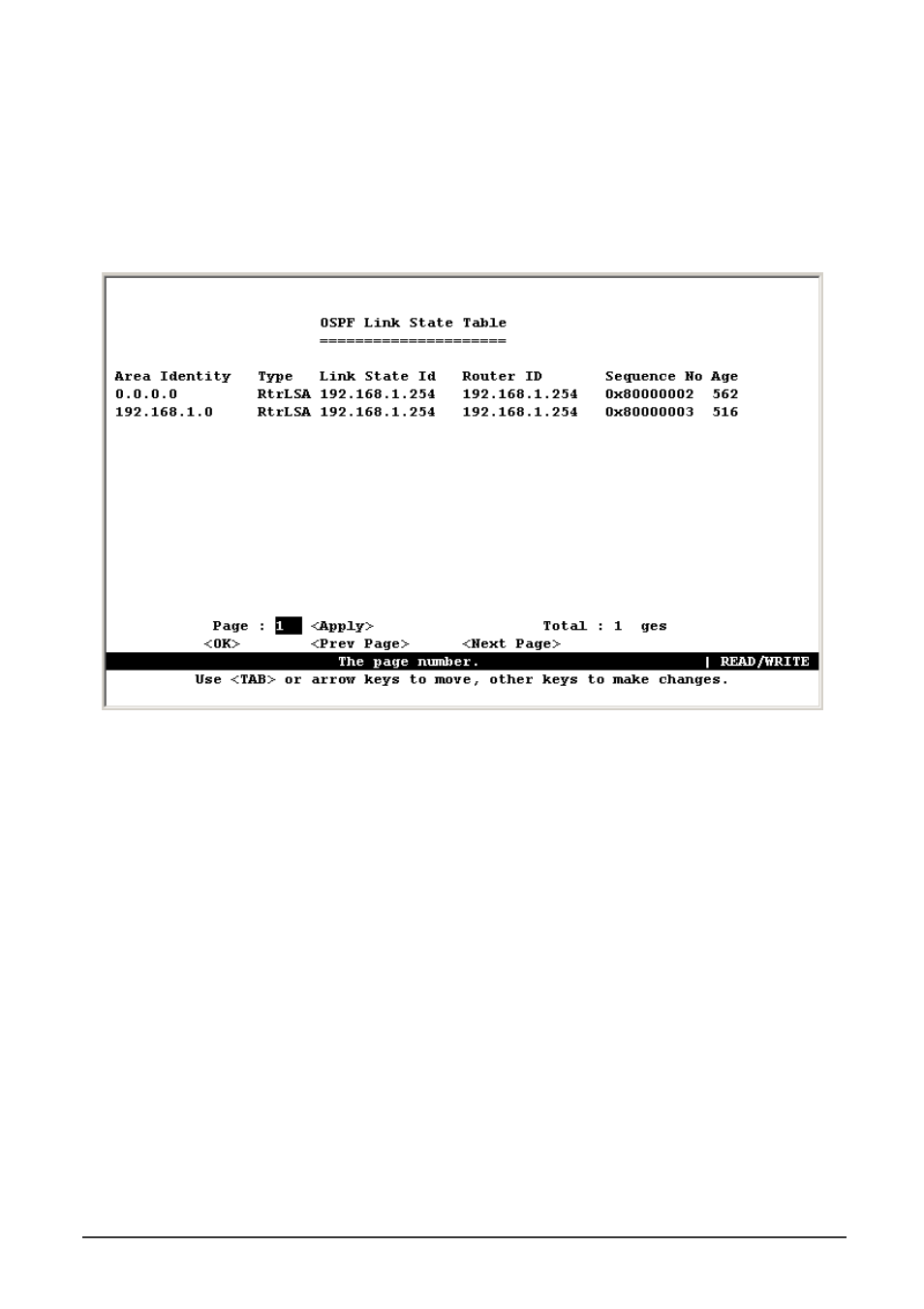 2 displaying the link state table | Planet Technology WGS3-404 User Manual | Page 132 / 267