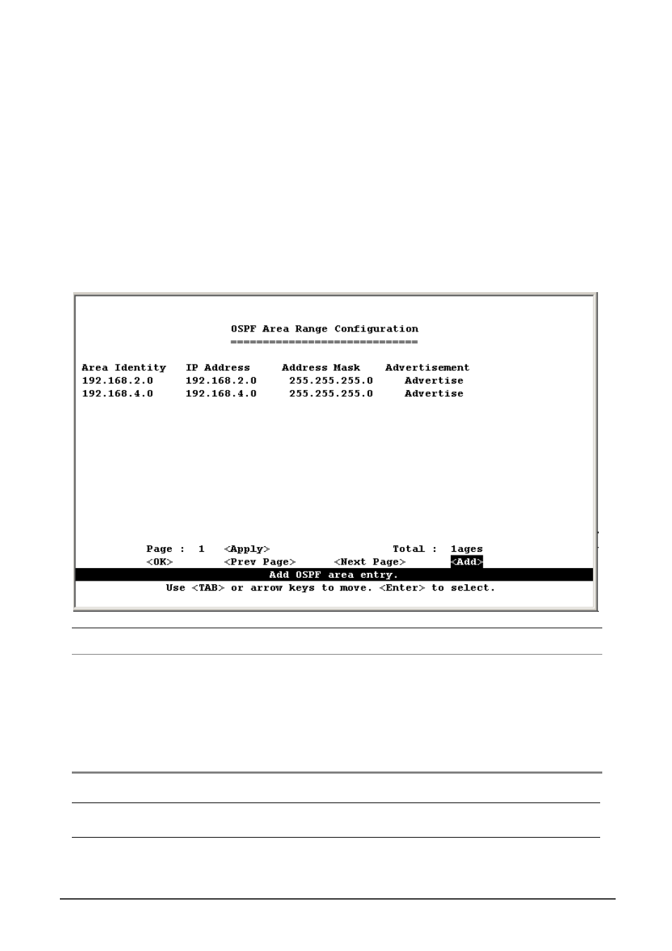 2 ospf area range configuration | Planet Technology WGS3-404 User Manual | Page 89 / 267