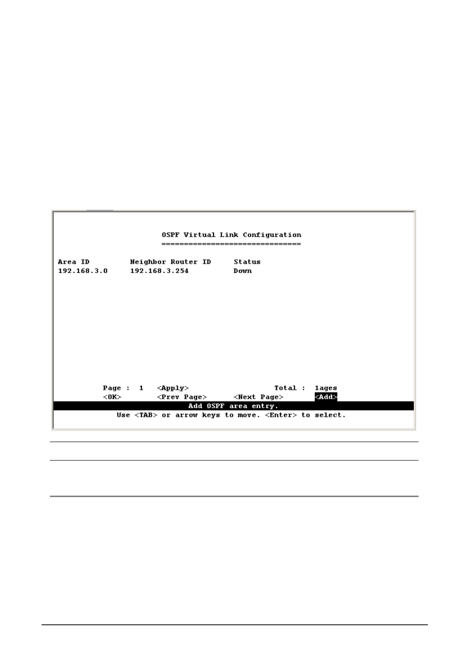 3 ospf virtual link configuration | Planet Technology WGS3-404 User Manual | Page 90 / 267