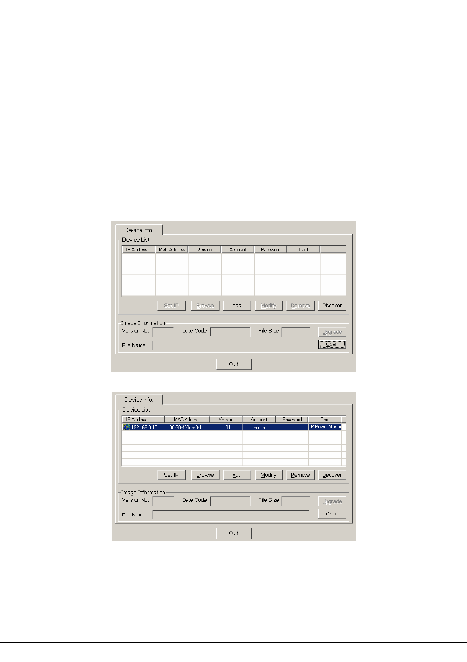 Chapter 4 quick setup | Planet Technology 8-Port IP Power Manager IPM-8001 User Manual | Page 16 / 58